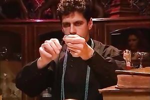 Horny and messy brunette hair whore with nice body acquires screwed