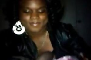 Lustful ebon mama enjoys sucking and rubbing my BBC in POV clip