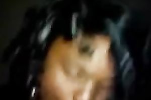 Lustful ebon mama enjoys sucking and rubbing my BBC in POV clip