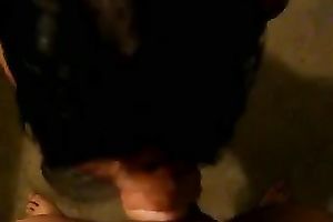 Flirty brunette hair hoe sucks my schlong until that babe acquires a facial