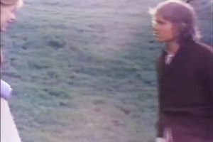 Hungry juvenile boyz fuck one older light haired bitch outdoors