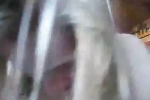 Dirty blond bitch with giant saggy pantoons knows how to give a great head