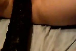 I cant imagine my life out of this large dark dildo