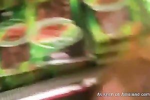 Horny pair having sex inside a supermarket on camera