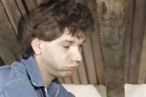 Brown head torrid wench gives strong schlong suck to her perverted customer