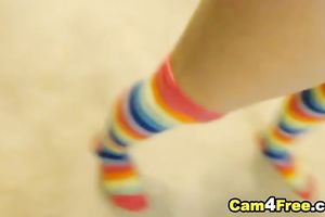 Girlfriend Cummed on her Nice Round Ass