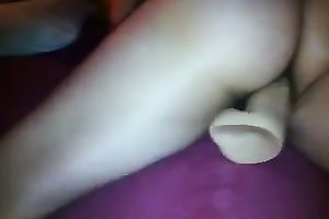 My wicked paramour allows me to fuck her vagina with a large vibrator