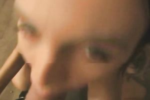 Tattooed beauty sucks a weenie and acquires her bawdy cleft eaten