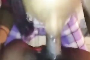 Chocolate whore sucks my rock hard jock with unbridled excitement