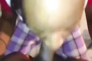 Chocolate whore sucks my rock hard jock with unbridled excitement