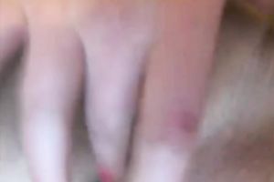 Amateur blond playgirl fingers her bald bawdy cleft in cam solo movie scene