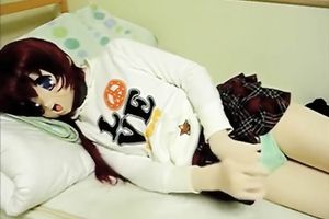 Asian hoe wearing a mask masturbates her slit indoors