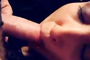 Luscious emo wench blows and enjoys it deep from behind