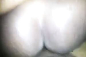 My dark Married slut receives her creamy poontang gangbanged from behind