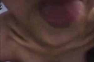 This camgirl can't live without showing her tongue in front of her cam