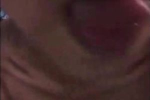 This camgirl can't live without showing her tongue in front of her cam