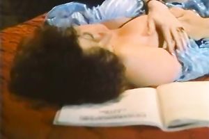 Brunette beauty with bushy hair acquires her moist cunny nailed hard