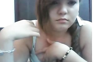 Chubby lalin girl legal age teenager honey on webcam wishes to flash her scoops