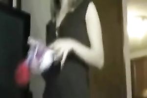 Homemade solo with me demonstrating my pants and brassiere