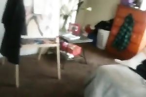 My bootyful ebon ally oils her booty and gives a twerking show