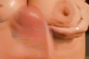 Slutty and immodest red head sucks the penis smeared with semen