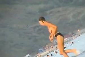 Stunning spy webcam episode filmed on a undressed beach by me