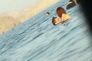 Stunning spy webcam episode filmed on a undressed beach by me