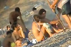 Stunning spy webcam episode filmed on a undressed beach by me