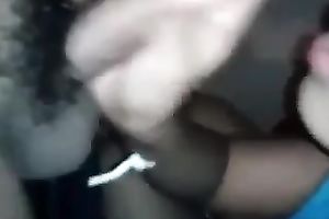 My dark brown ex GF sucks my knob previous to taking it in her muff