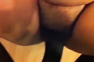 My beefy dark 10-Pounder in the wicked fur pie of my colleague