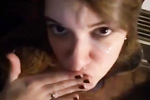 My GF likes to engulf a wang and this babe wishes juicy and impure facial