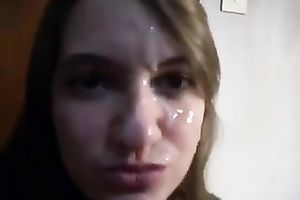 My GF likes to engulf a wang and this babe wishes juicy and impure facial