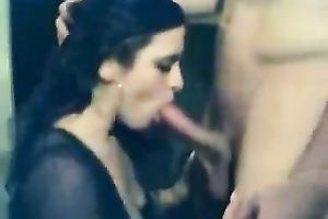 Terrific homemade movie scene with my hot darling working on my ramrod