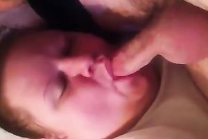 Obese redhead floozy sucks my boner in homemade episode