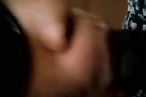 My fantastic swarthy GF sucks my prick whilst wearing sunglasses