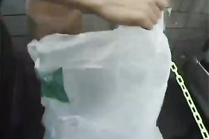 Horny dark-haired asian wench receives screwed in backseat