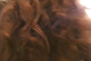 Big breasted honey with bushy hair desires me to group-sex her from behind