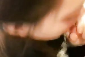 I love the feel of my boyfriend's hard 10-Pounder palpitating in my throat