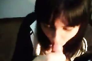 This nympho is not coy and this babe knows how to give a fine irrumation on camera