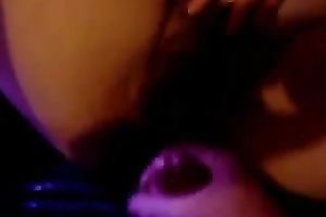 My sultry pale skin big beautiful woman mother I'd like to fuck housewife pets her constricted shaggy cum-hole with sex tool