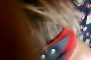 Masked trollop cant wait to drink my sticky cum