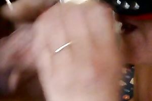 Masked trollop cant wait to drink my sticky cum