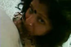 Chubby dark skin Indian white women gives me head on POV hot home vid