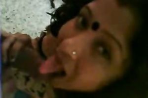 Chubby dark skin Indian white women gives me head on POV hot home vid