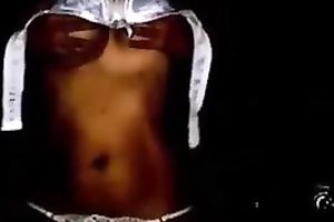 Latina charmer with shapely milk cans puts on a fine cam show for me