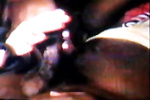 You can tell that this chick is having priceless time with my chocolate schlong