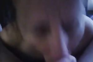 This old perverted housewife sucks my dong with excitement until I cum