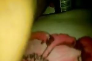 Slutty Married slut is doing this freaky thing with an antiperspirant anew