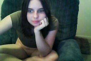 Webcam solo with me fingering and toying my hairless fur pie