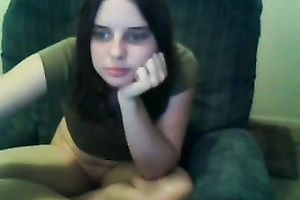 Webcam solo with me fingering and toying my hairless fur pie
